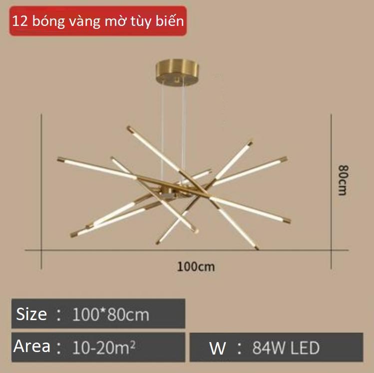 Đèn thả bàn hiện đại màu vàng HSF7821G10