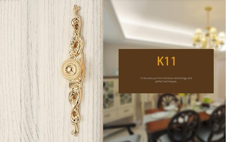 Tay nắm tủ cổ điển màu vàng luxury gold OFI.K11 6