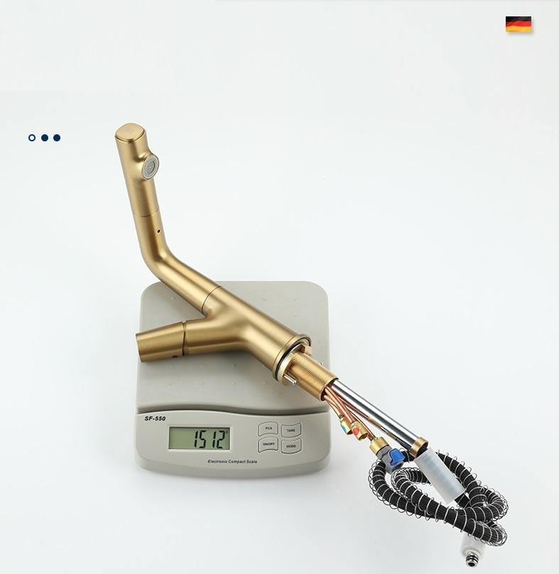 Vòi nước lavabo bằng đồng thau German Dura DL8818B 6