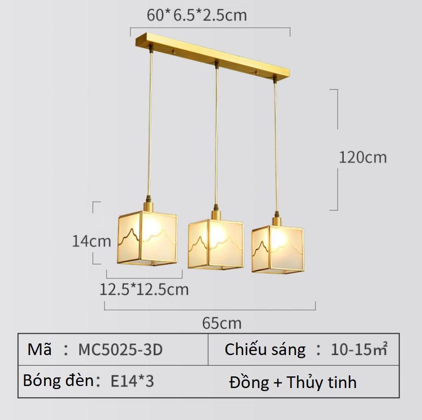 Đèn thả trần trang trí phòng ngủ phòng khách MC5001 6