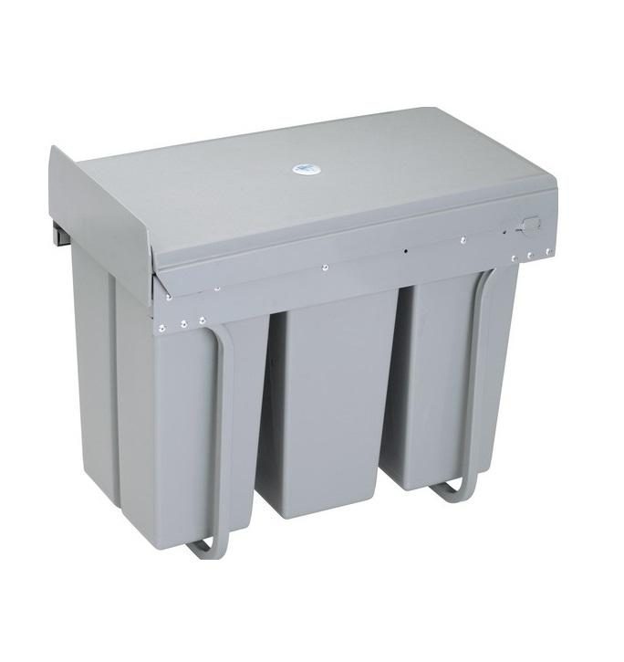 Thùng rác âm tủ 3 khoang loại 30 lít SDA-N001 7