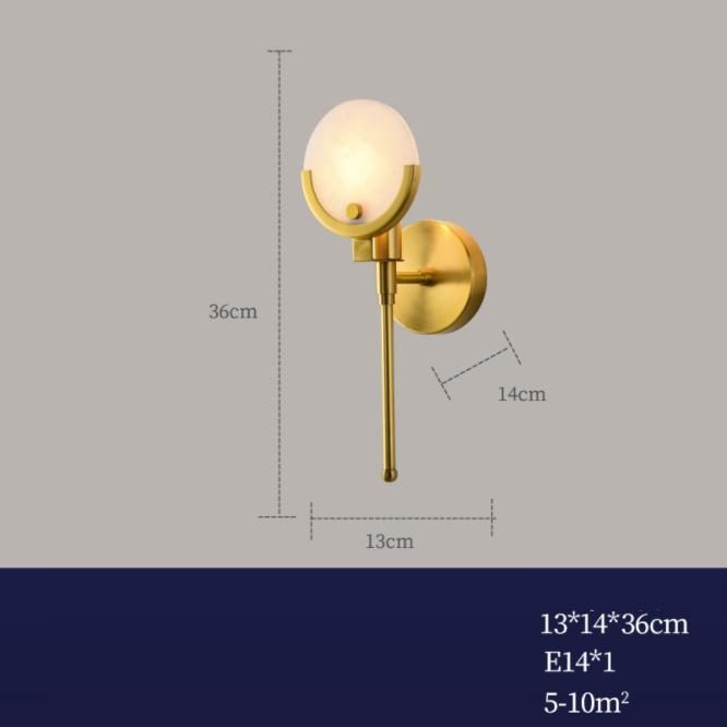 Đèn treo tường cổ điển bằng đồng thau DOF.B6058 8