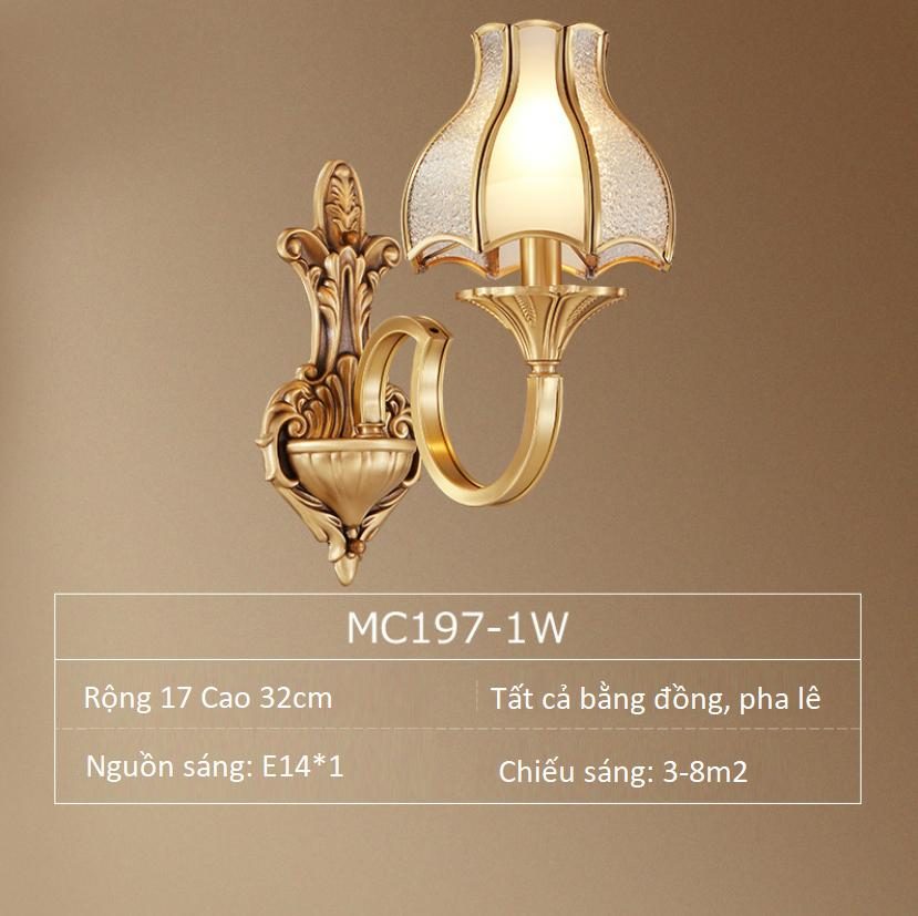 Đèn gắn tường cầu thang cổ điển Châu Âu MC197-1W 2