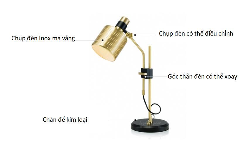 Đèn bàn làm việc đơn giản hậu hiện đại A1104 8