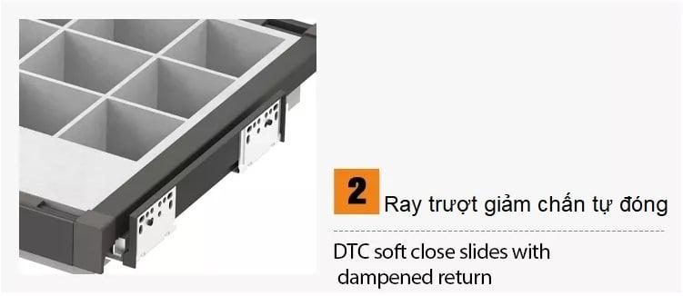 Giá đựng đồ trang sức âm tủ ray giảm chấn Taura SV07 7