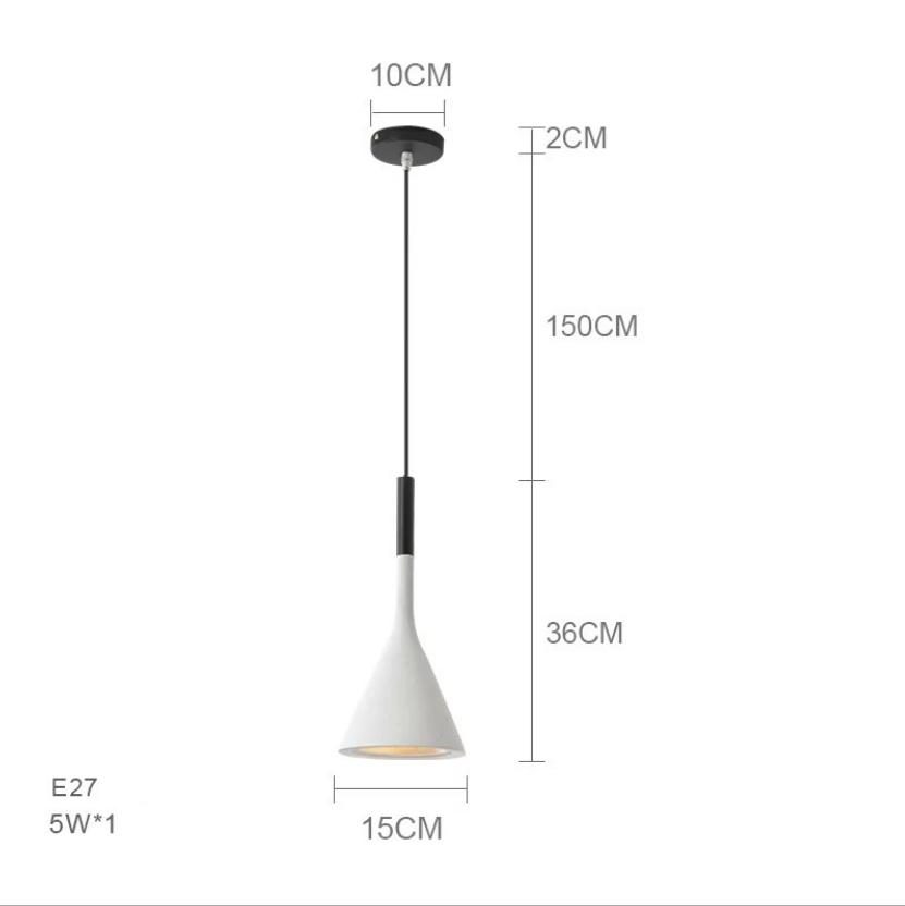 Đèn thả trần hiện đại giả xi măng resin A8801 10