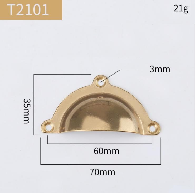 Tay nắm tủ móc kéo cổ điển bằng đồng thau T2101 4