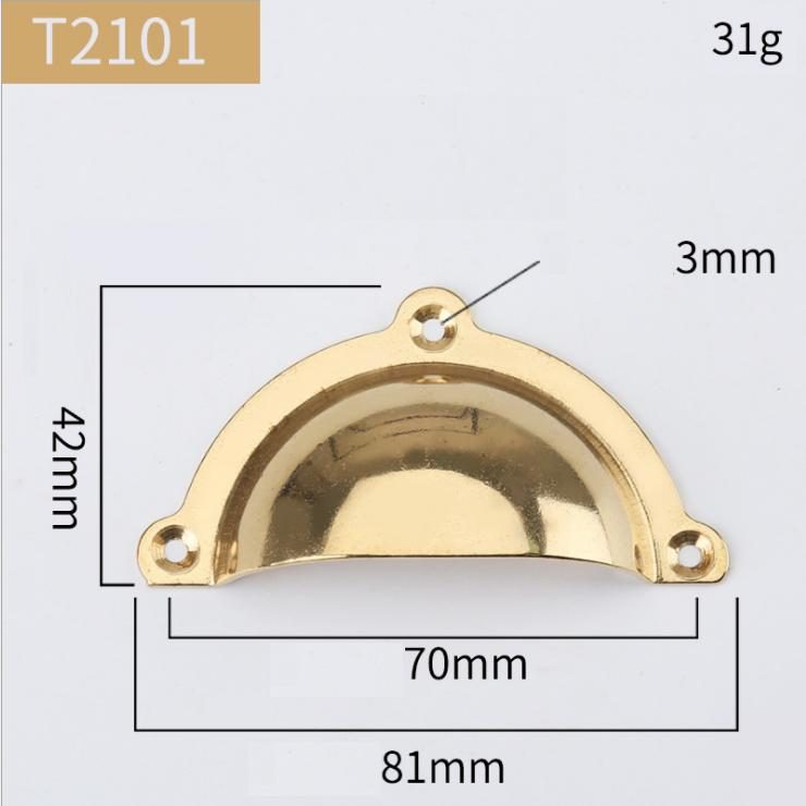 Tay nắm tủ móc kéo cổ điển bằng đồng thau T2101 5