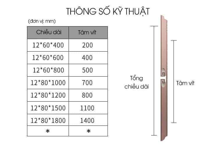 Tay nắm cửa cao cấp hợp kim nhôm FN5315 13