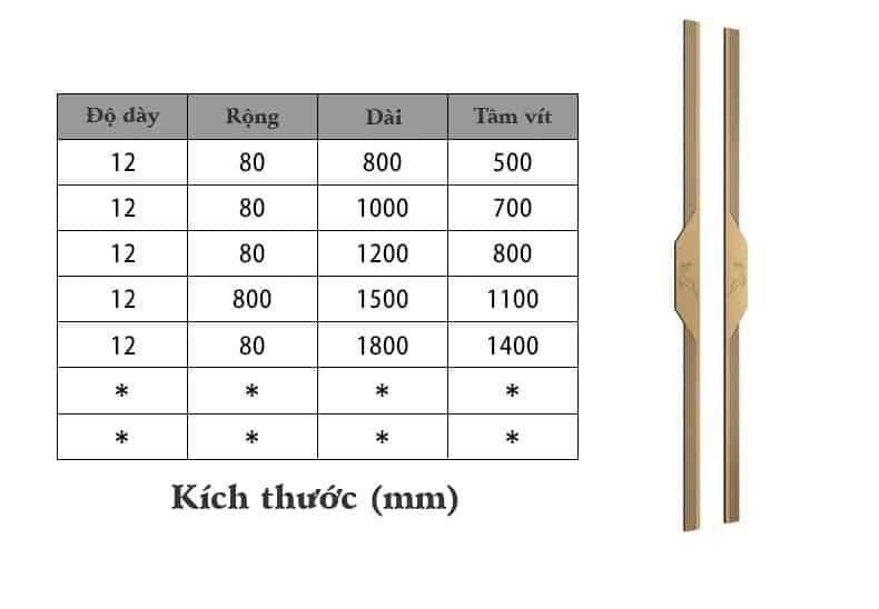 Tay nắm cửa hợp kim nhôm hiện đại cho phòng khách HUTU3949 12