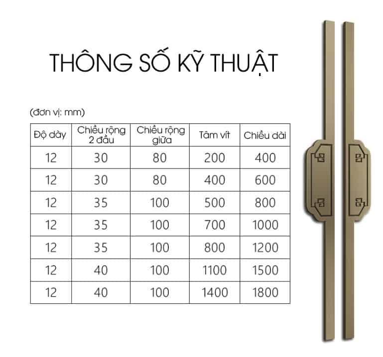 Tay nắm cửa phòng khách cổ điển hợp kim nhôm FN8717 14