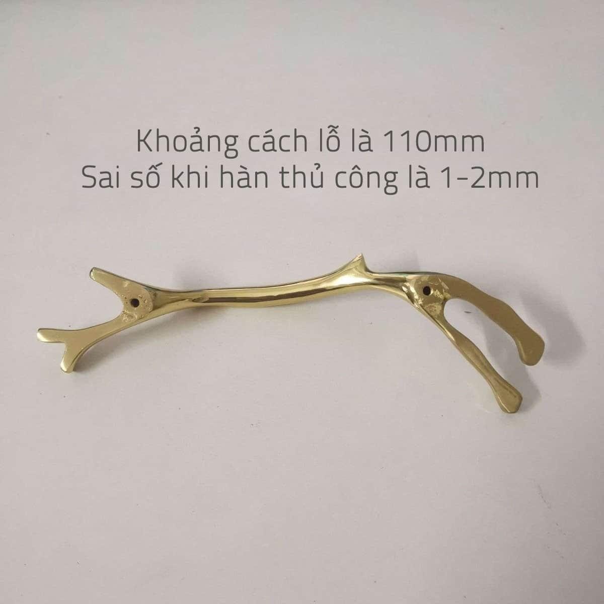 Tay nắm tủ đồng thau que củi trơ trọi SBD4136 18