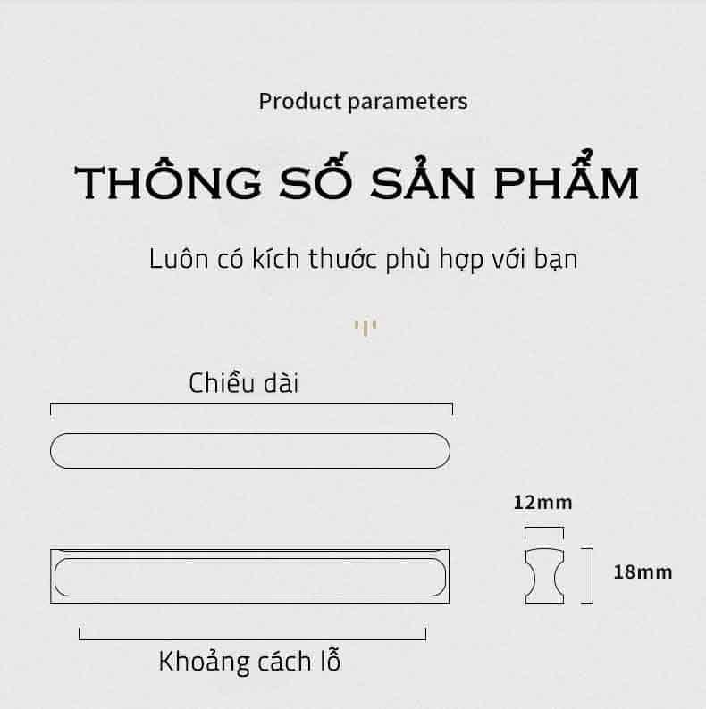 Tay nắm tủ hợp kim nhôm sang trọng màu vàng LDS6826CG 23