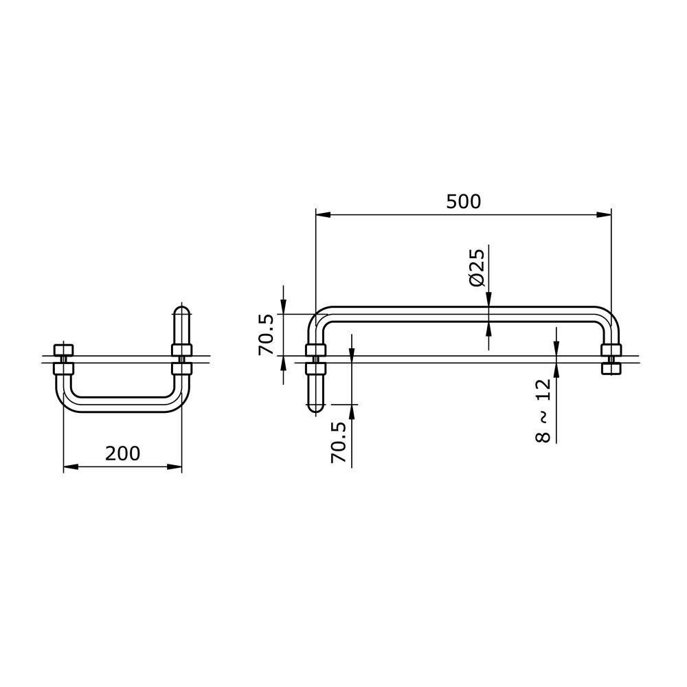 Tay nắm cửa phòng tắm tắm TOTO TX10B 1