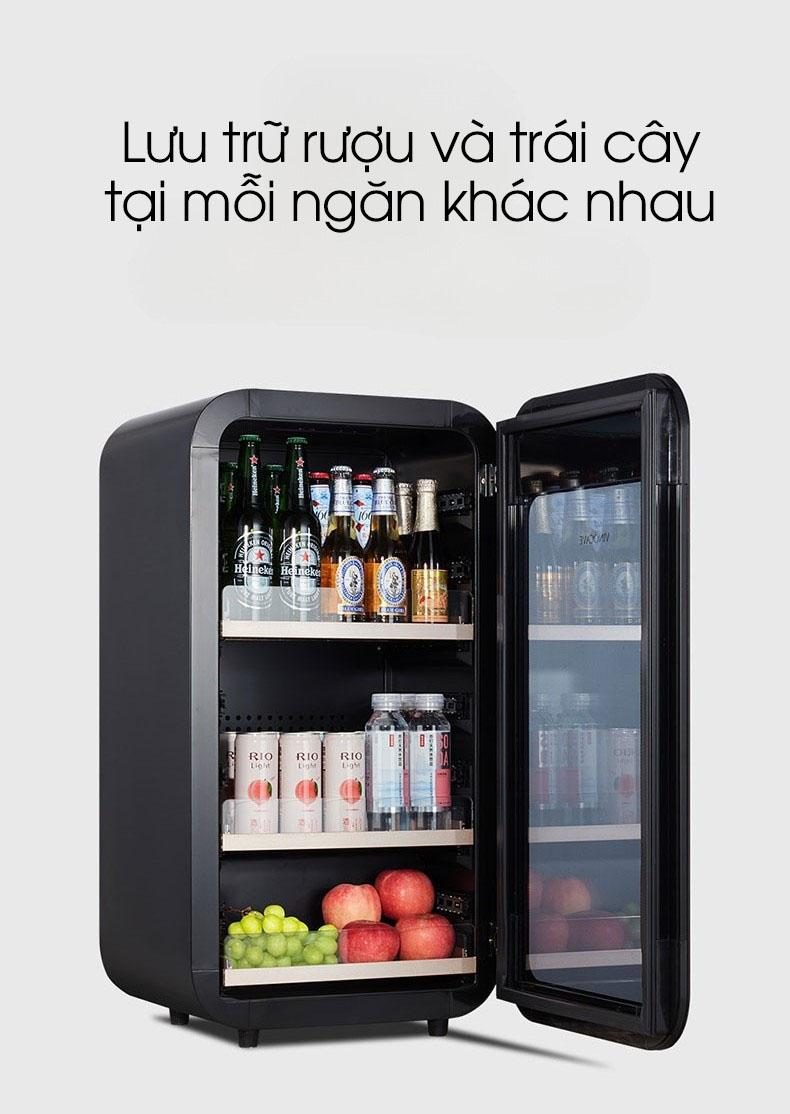 Tủ bảo quản rượu và trái cây mini Vinocave JC-70B 13