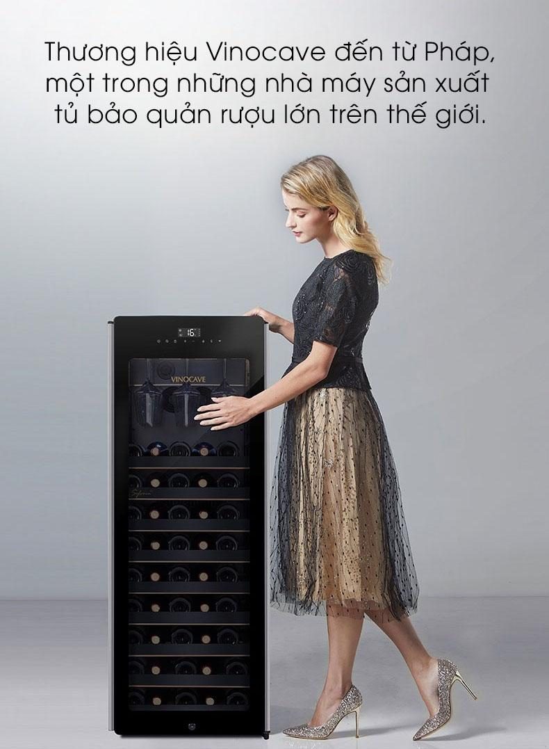 Tủ bảo quản rượu vang 55 chai Vinocave CWC-85A 15