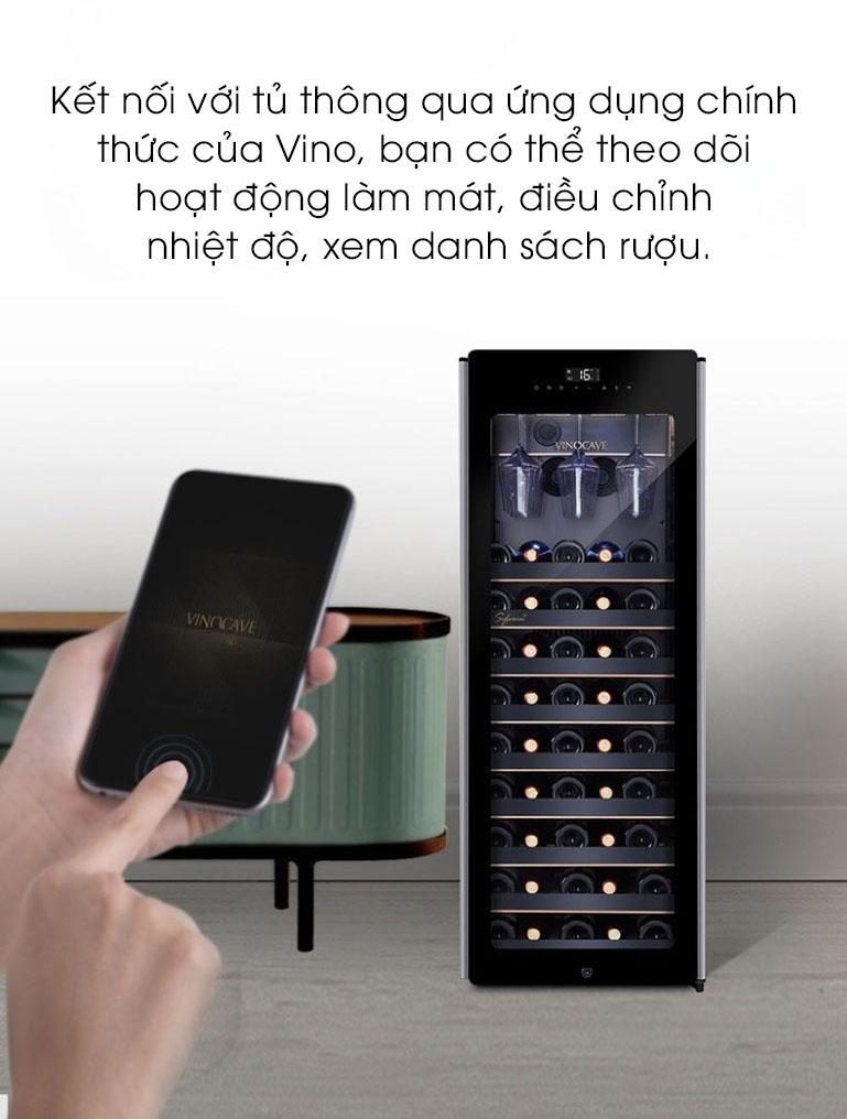 Tủ bảo quản rượu vang 55 chai Vinocave CWC-85A 21