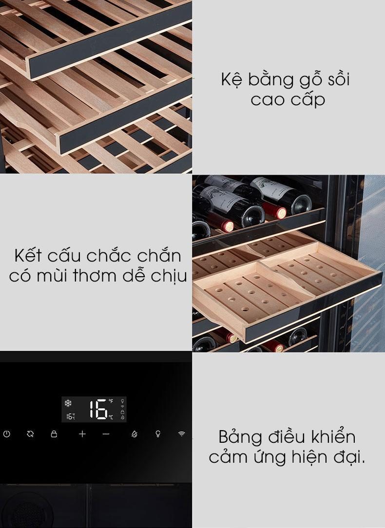 Tủ bảo quản rượu vang 55 chai Vinocave CWC-85A 13