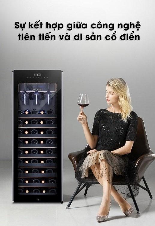 Tủ bảo quản rượu vang 55 chai Vinocave CWC-85A 11