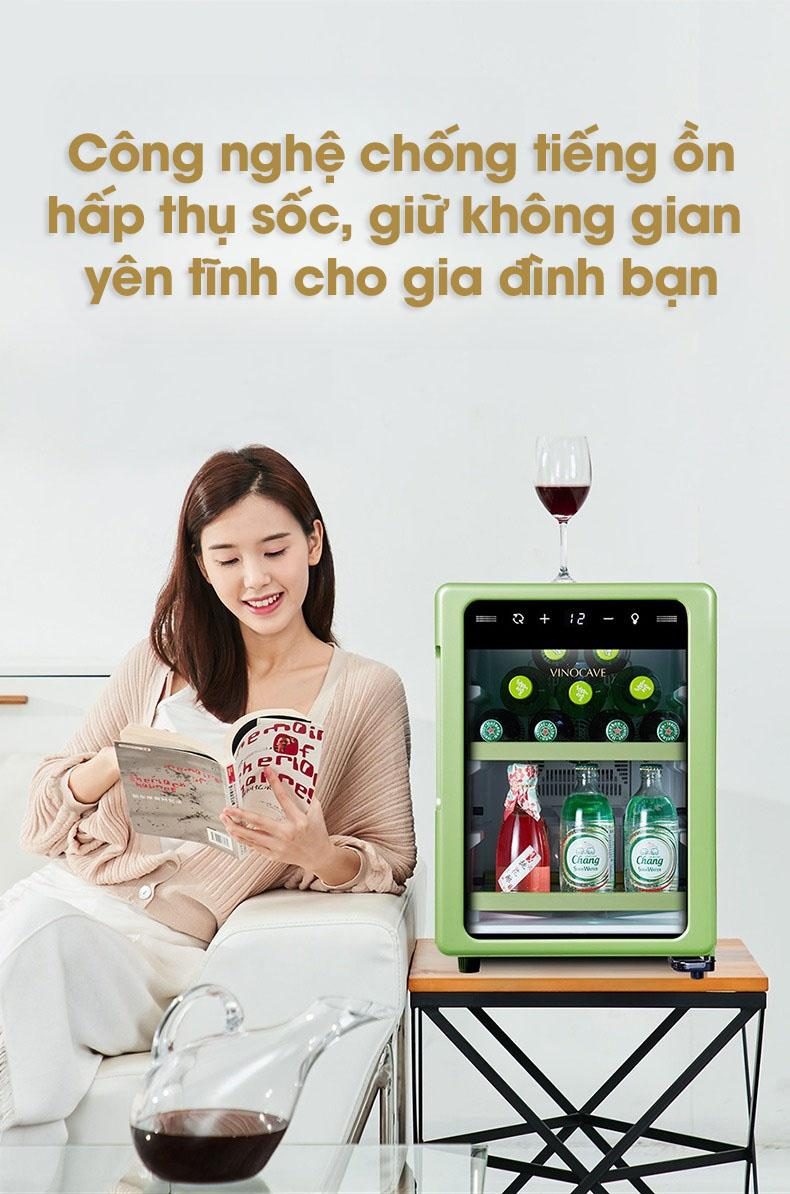 Tủ rượu vang mini 12 chai Vinocave BC-35A 17