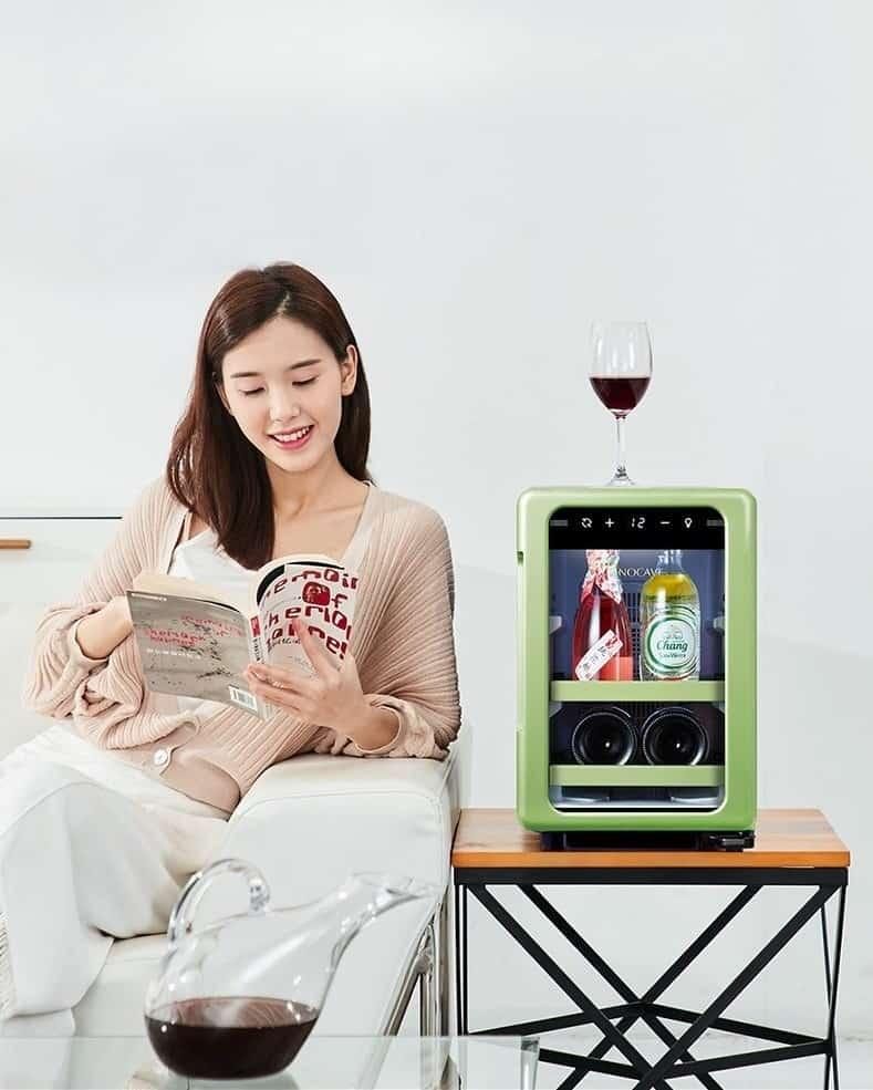 Tủ rượu vang mini 18 lít Vinocave BC-18A 10