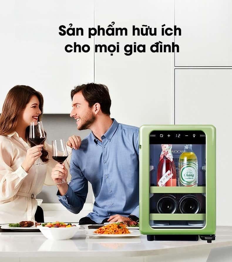 Tủ rượu vang mini 18 lít Vinocave BC-18A 19