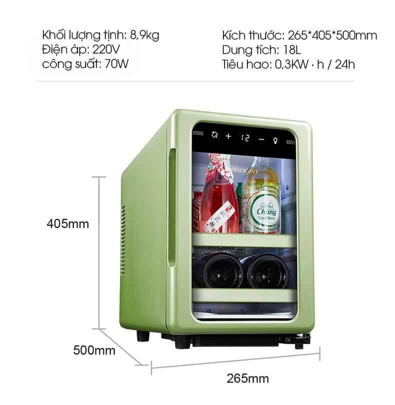 Tủ rượu vang mini 18 lít Vinocave BC-18A 18