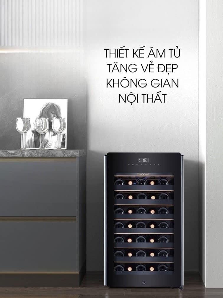 Tủ rượu vang mini Vinocave 35 chai CWC-52A 10