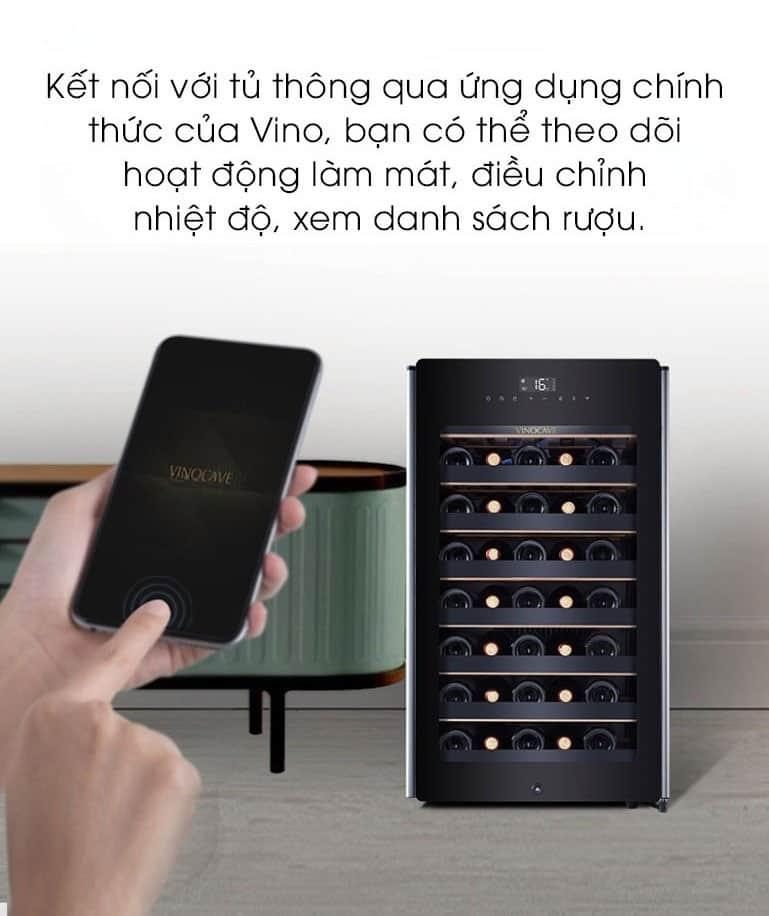 Tủ rượu vang mini Vinocave 35 chai CWC-52A 13