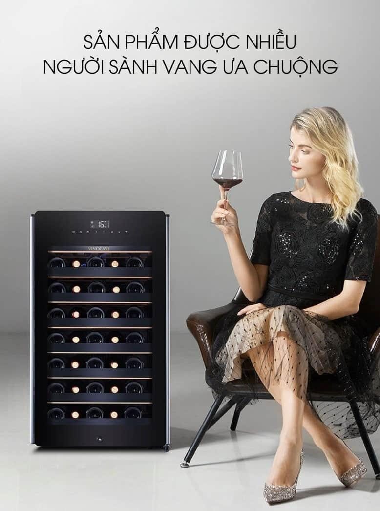 Tủ rượu vang mini Vinocave 35 chai CWC-52A 15