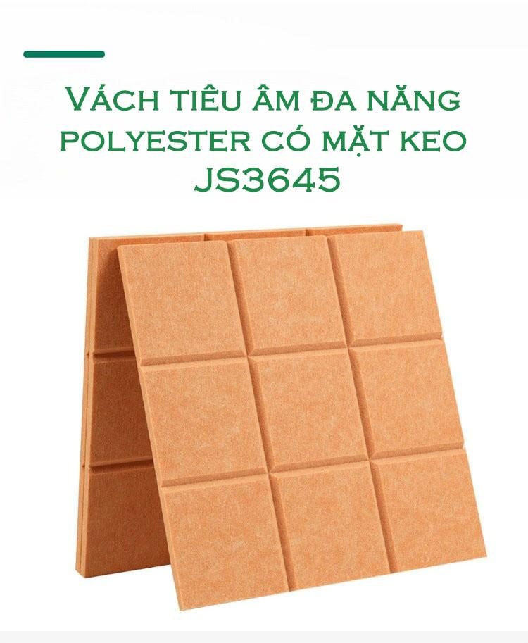 Vách tiêu âm đa năng polyester có mặt keo JS3645 13