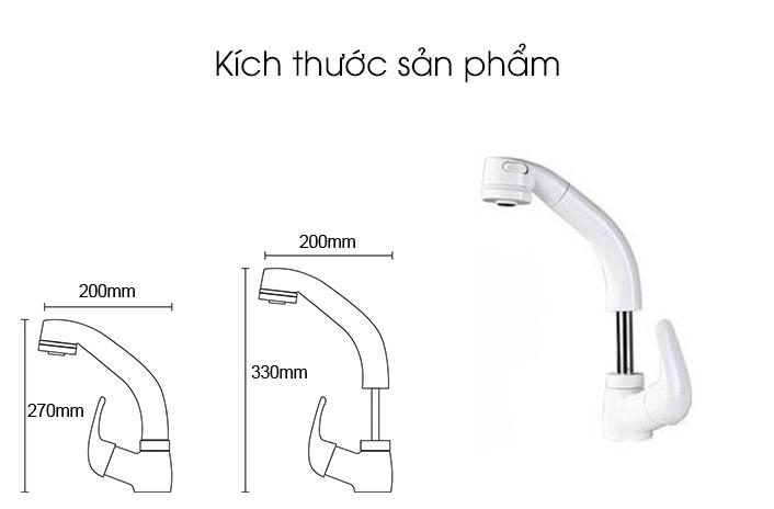 Vòi nước nóng lạnh thông minh màu trắng DL9905-B 7