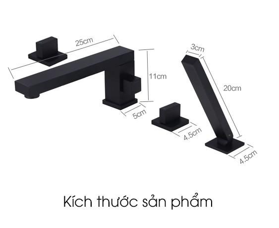 Vòi nước bồn tắm nóng lạnh German Durad DL6002-A 9