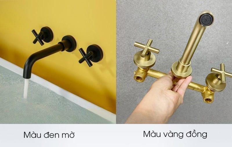 Vòi nước phòng tắm nóng lạnh âm tường Châu Âu DL8001-C 8