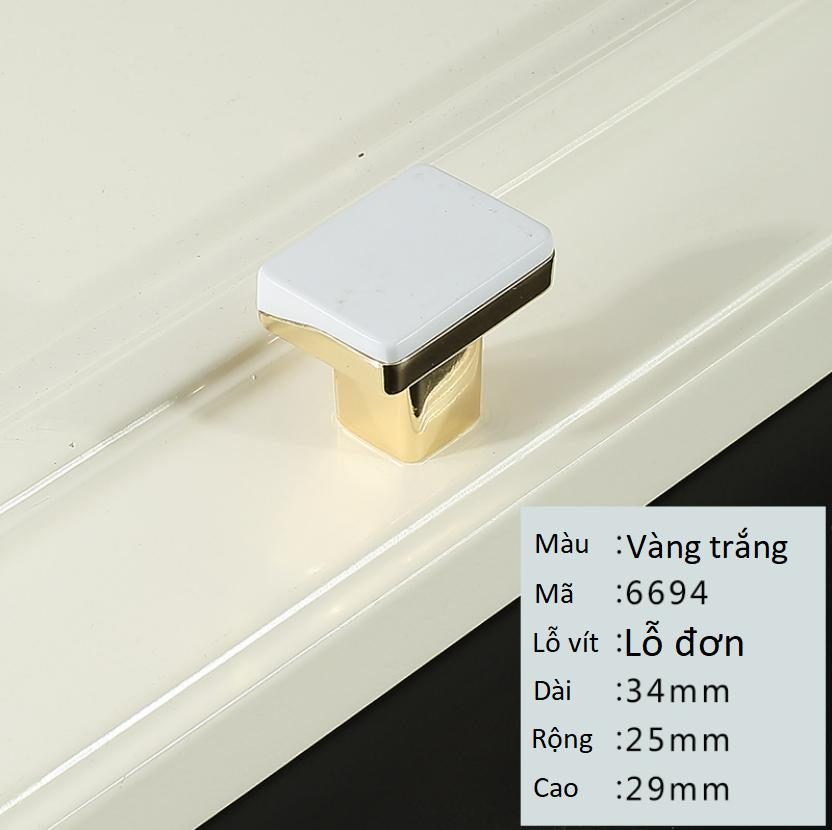 Tay nắm tủ áo hiện đại hai màu trắng vàng WXH9964 7