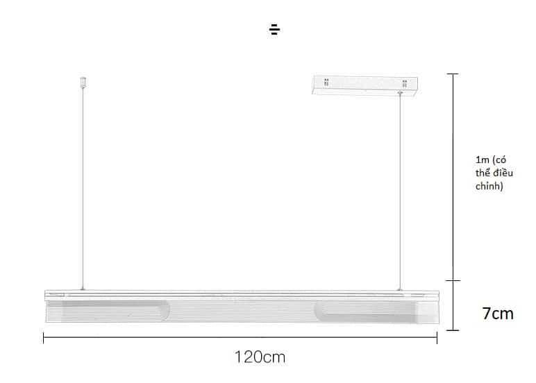 Đèn thả trần bàn ăn bàn họp văn phòng cao cấp XL7515 18