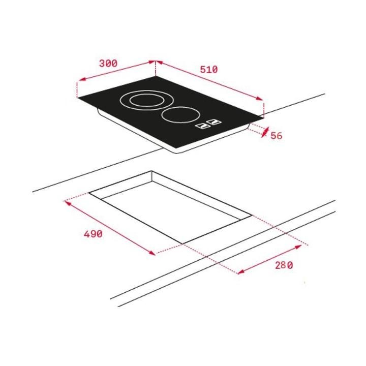 Bếp từ modular 4 vùng nấu lắp âm TEKA IZS 34600 DMS 6