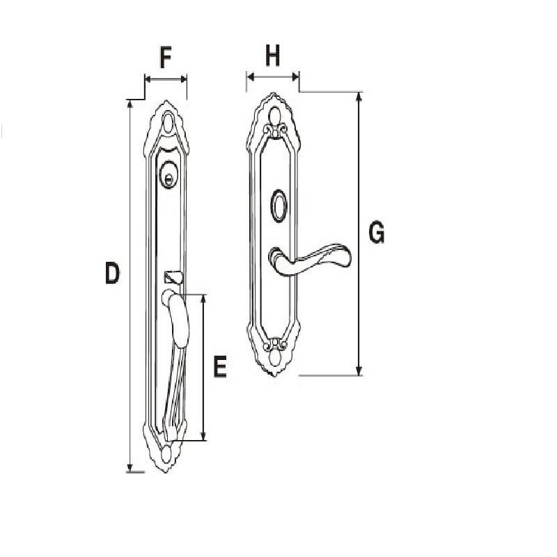 Khóa đại sảnh Yale M8773 J1 US3a