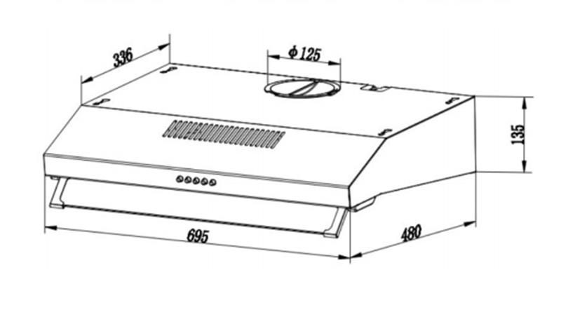 Máy hút mùi âm tủ tự hủy Teka CH 1070BG 4